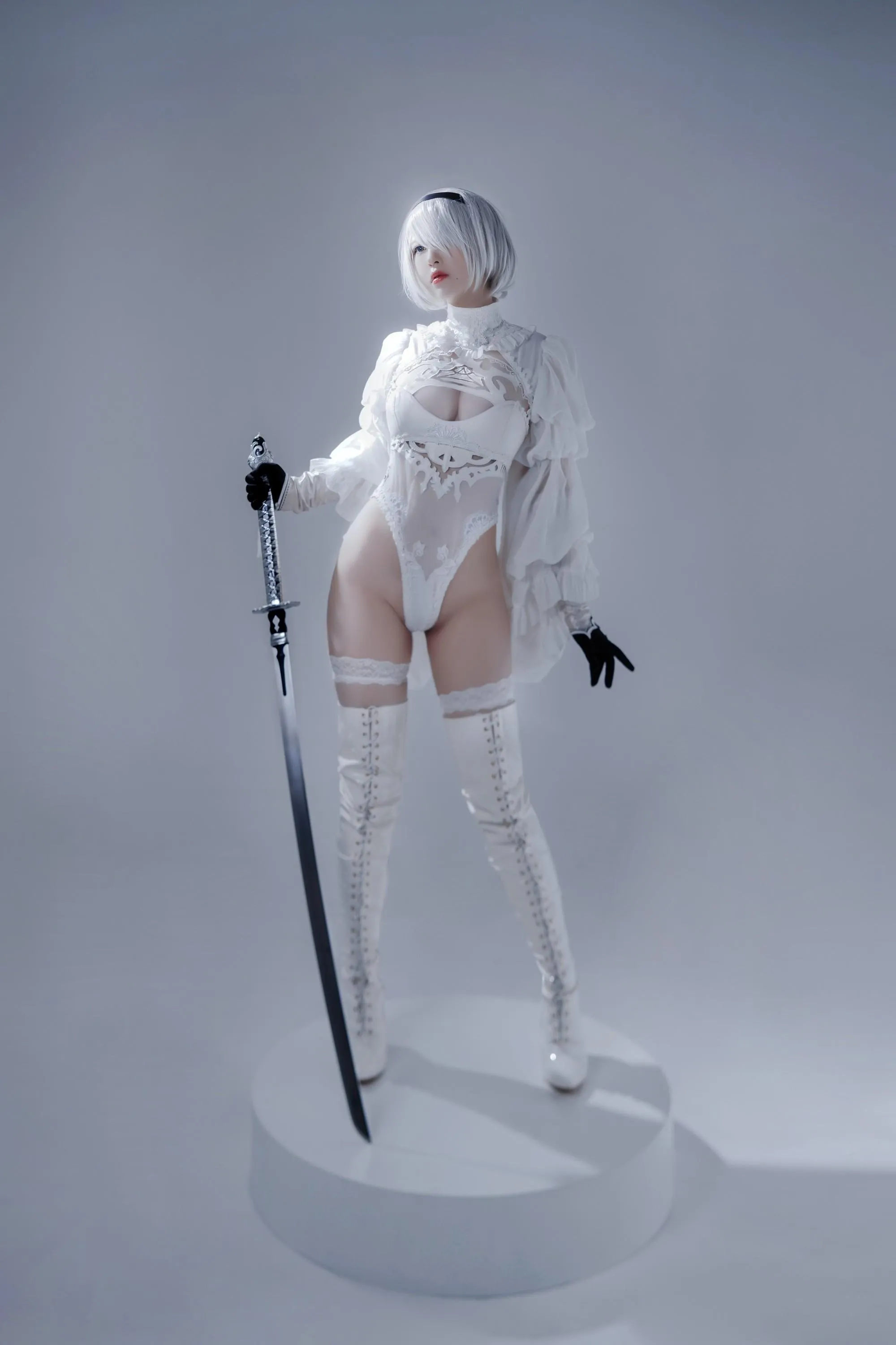 半半子 – NO.55 Automataヨルハ二号B型 白いドレス [51P]插图7